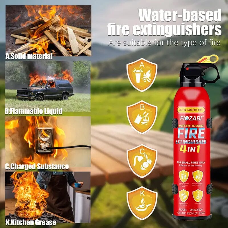 Portable Fire Extinguisher Spray 4-in-1 with Bracket Everything Else - DailySale