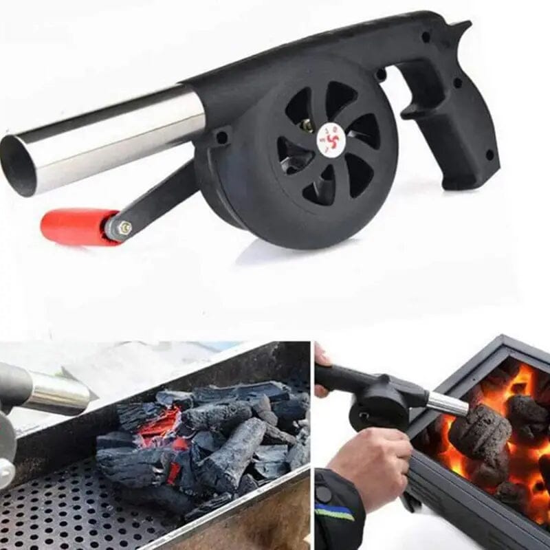 Portable Hand-Operated Blower for BBQ, Camping, and Fire Making Sports & Outdoors - DailySale