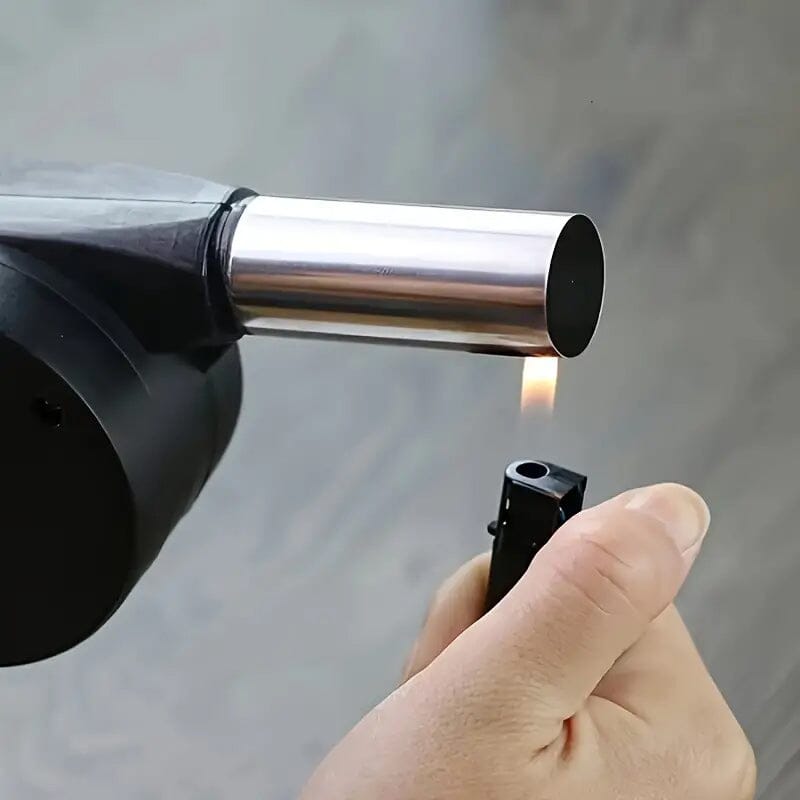 Portable Hand-Operated Blower for BBQ, Camping, and Fire Making Sports & Outdoors - DailySale