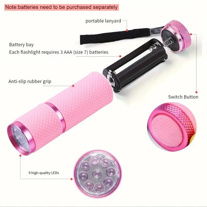 Portable Mini Flashlight Nail Lamp with 9 Lamp Beads Beauty & Personal Care - DailySale