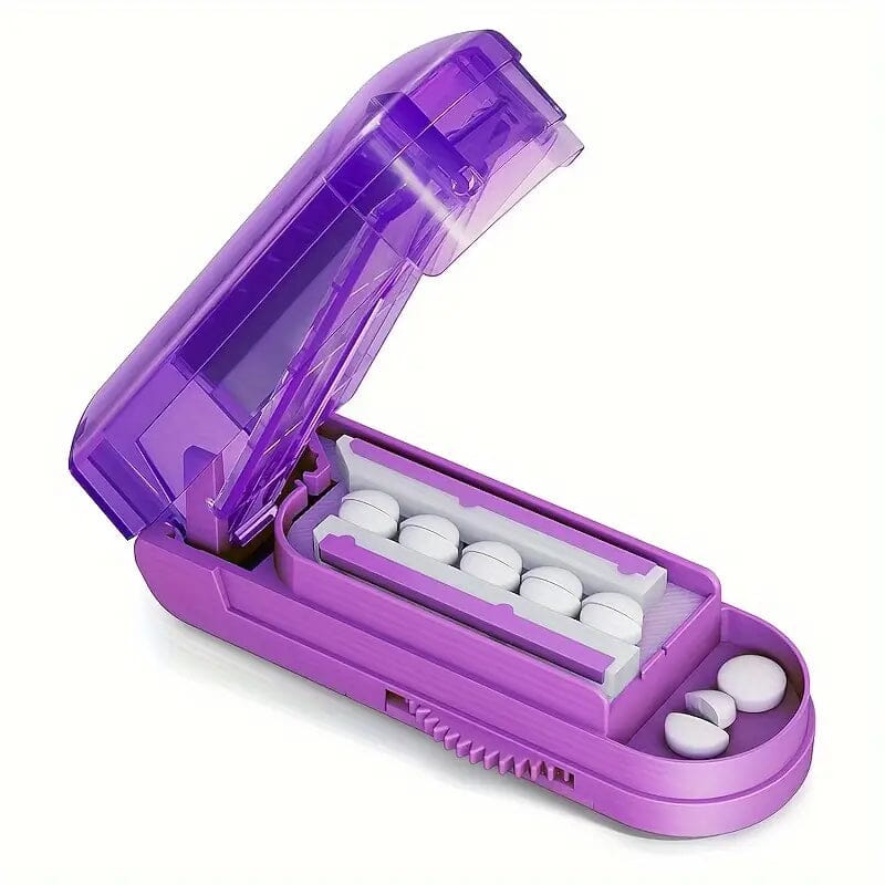 Portable Pill Medicine Cutter Wellness Purple - DailySale