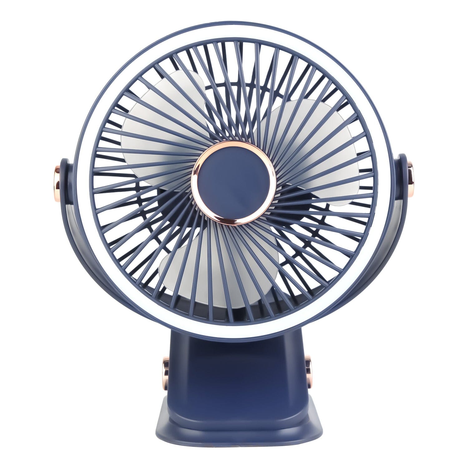 Portable Quiet Rechargeable Clip-On Fan Household Appliances Blue - DailySale