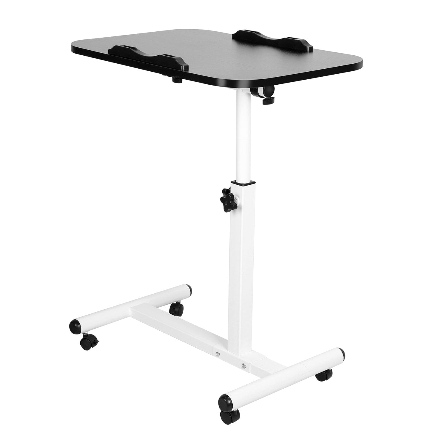 Portable Rolling Laptop Table Computer Accessories Black - DailySale