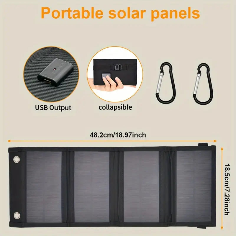 Portable USB Foldable Solar Panels Sports & Outdoors - DailySale