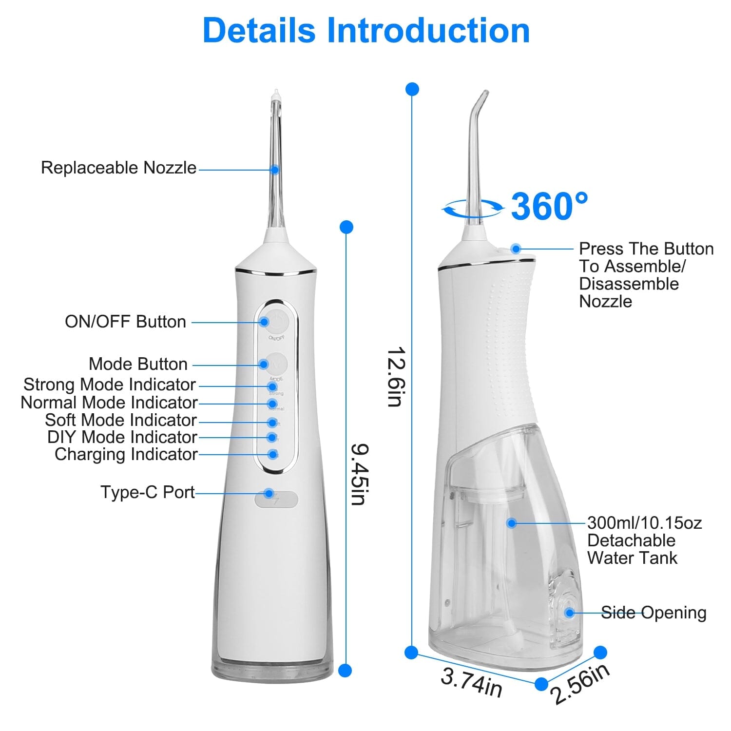 Portable Water Dental Flosser Beauty & Personal Care - DailySale