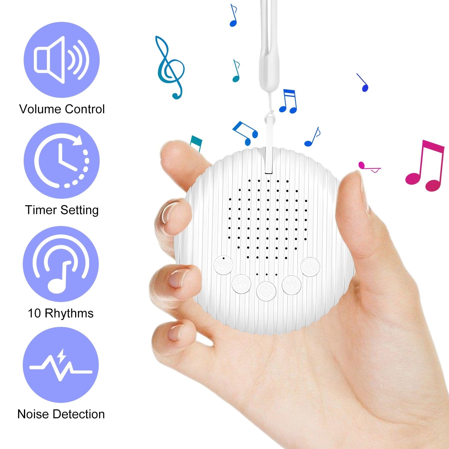 Portable White Noise Sound Machine for Sleep Aid Wellness - DailySale