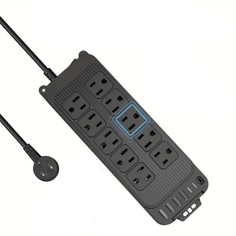 Power Strip Plug with 10-Outlets, 6 USB Ports and 2 USB-C Batteries & Power Accessories - DailySale