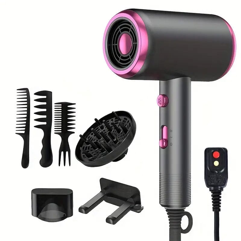 Powerful Ionic Hair Dryer with Diffuser Beauty & Personal Care Gray - DailySale