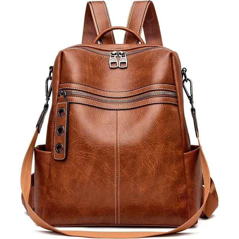 Premium Genuine Leather Womens Backpack - Brown Bags & Travel - DailySale