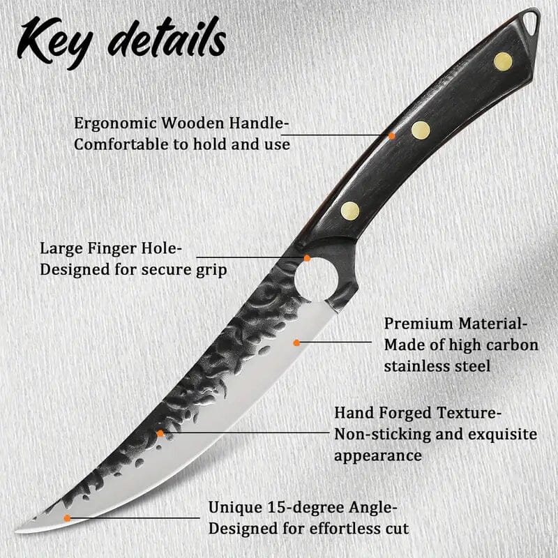 Premium High-Carbon Steel Utility Knife Kitchen Tools & Gadgets - DailySale