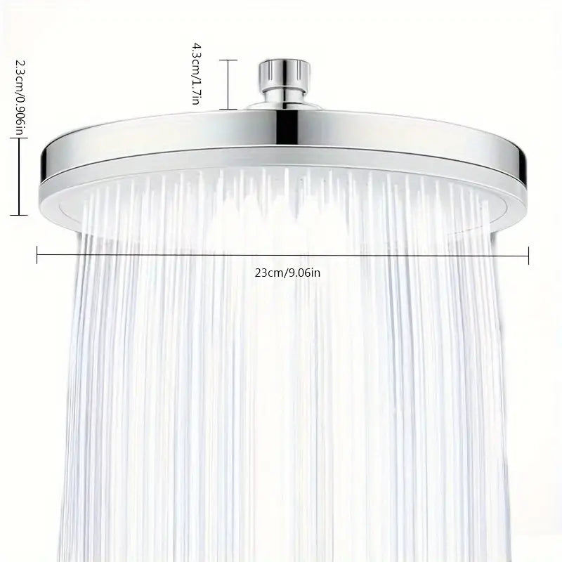 Premium High-pressure Shower Head - Top Spray, Wide Coverage, Lotus Design Bath - DailySale