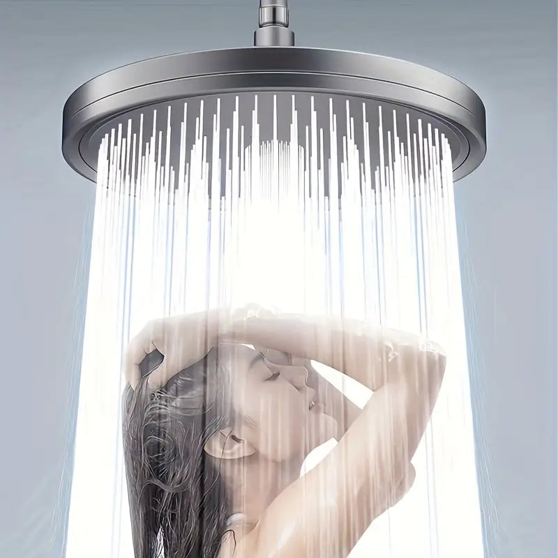 Premium High-pressure Shower Head - Top Spray, Wide Coverage, Lotus Design Bath - DailySale