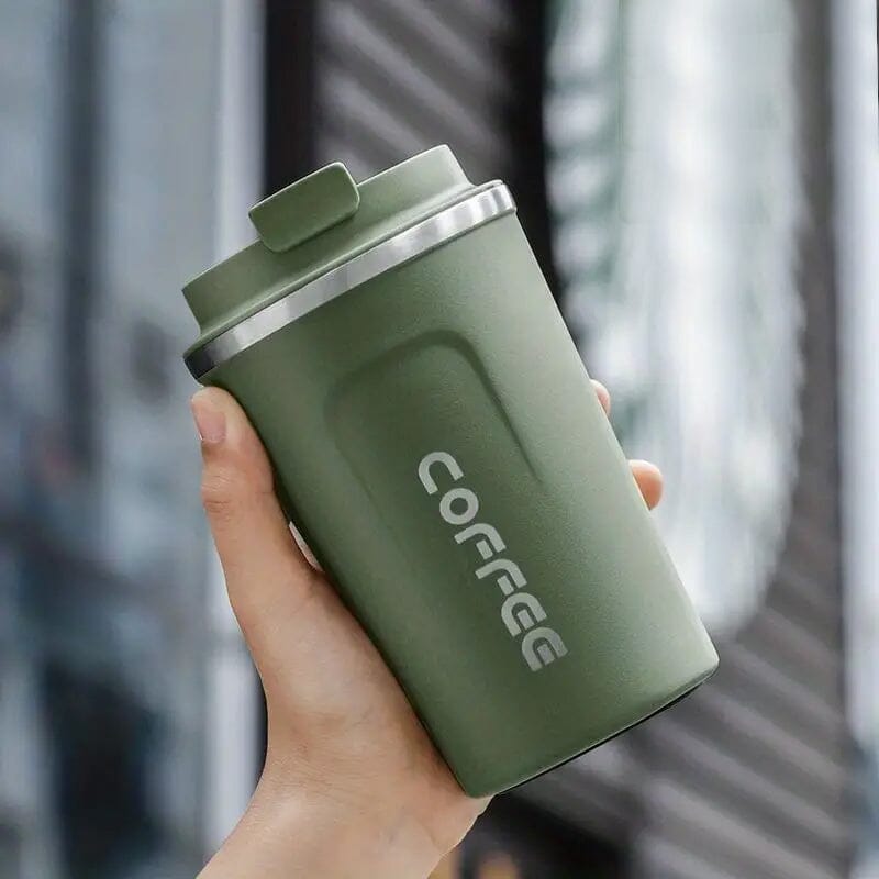 Premium Insulated Coffee Mug Sports & Outdoors Green - DailySale