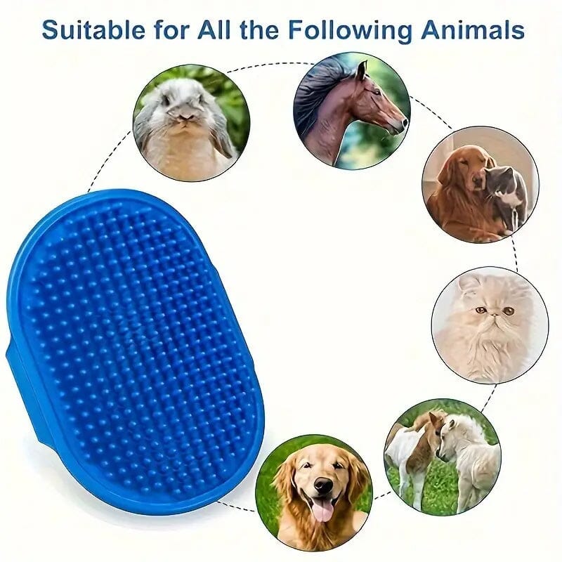 Premium Pet Grooming Brush with Adjustable Ring Handle Pet Supplies - DailySale