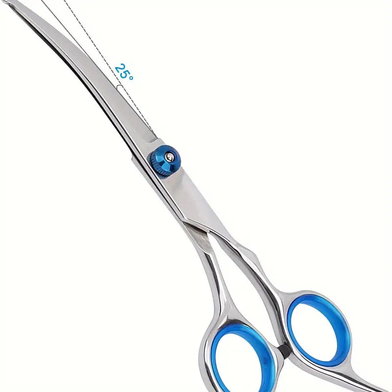 Premium Stainless Steel Grooming Scissors Set for Pet with Safety Round Tip Pet Supplies - DailySale