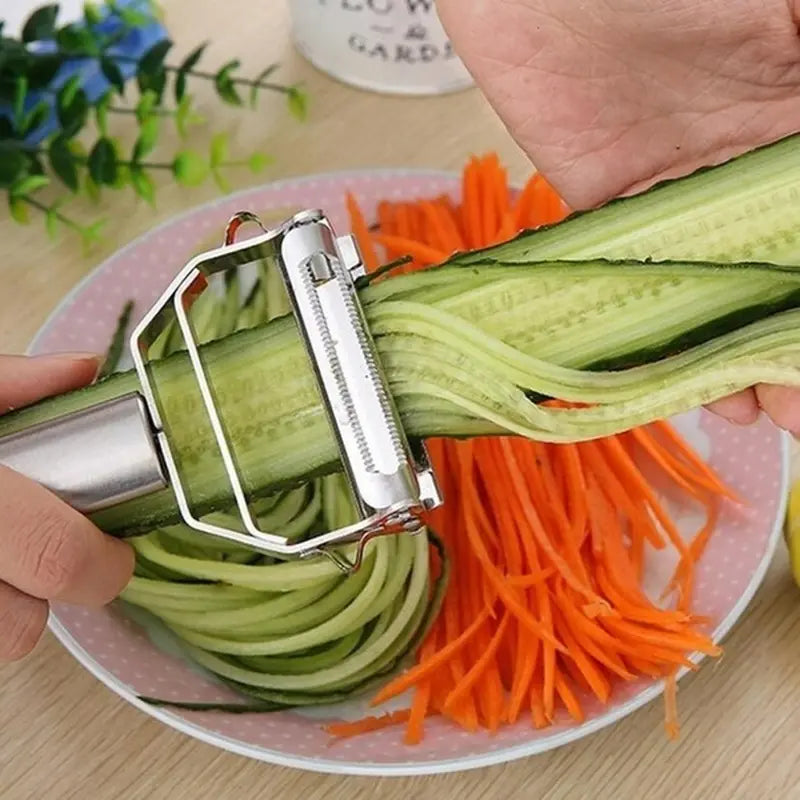 Premium Stainless Steel Vegetable Grater & Peeler Kitchen Tools & Gadgets - DailySale