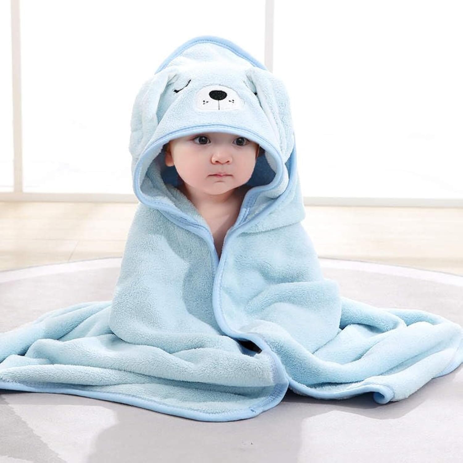 Premium Ultra-Soft Hooded Baby Towels Kids' & Baby Clothing Blue - DailySale