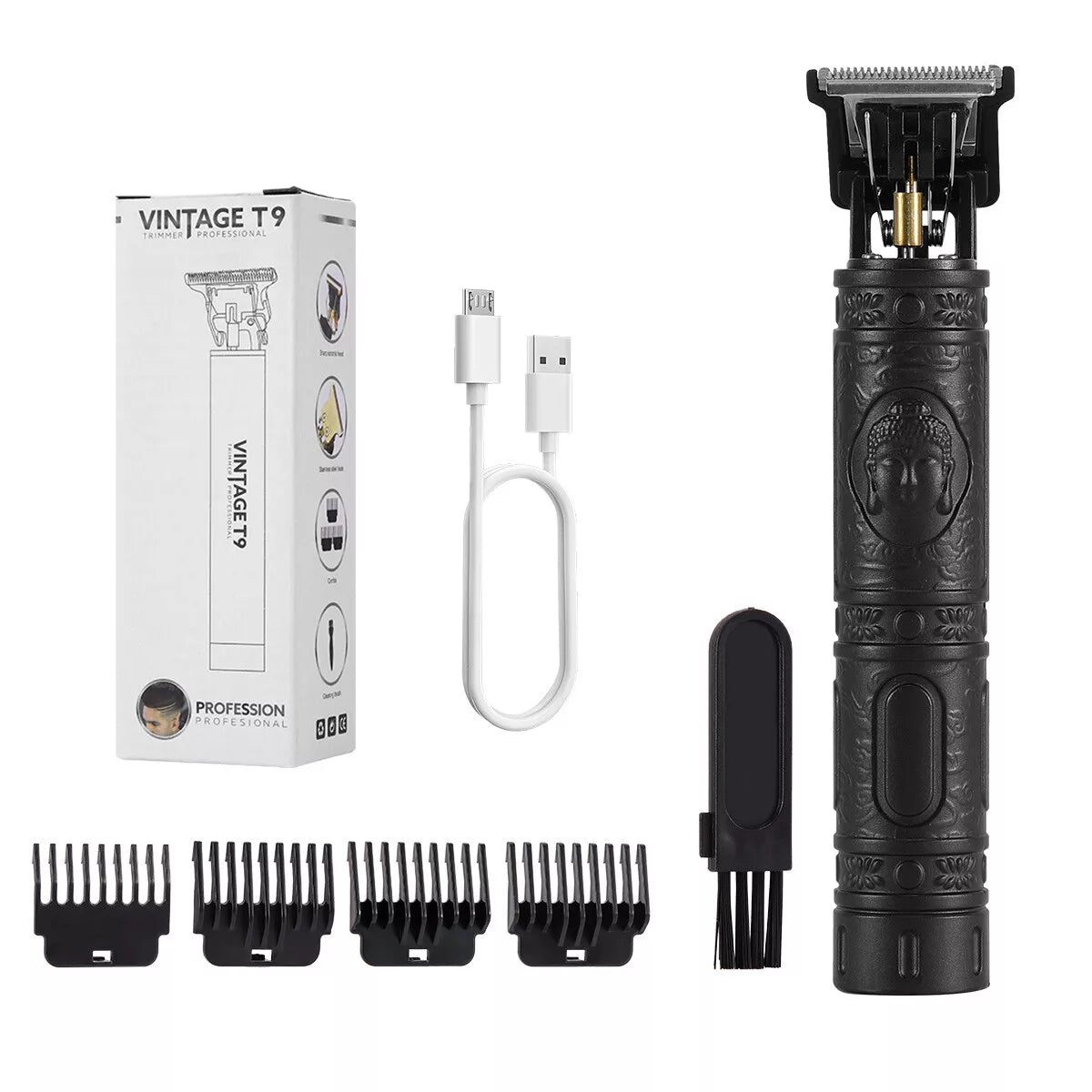 Pro Zero Gapped Cordless T-Outliner Hair Clipper Electric Trimmer Kit Wireless Men's Grooming - DailySale