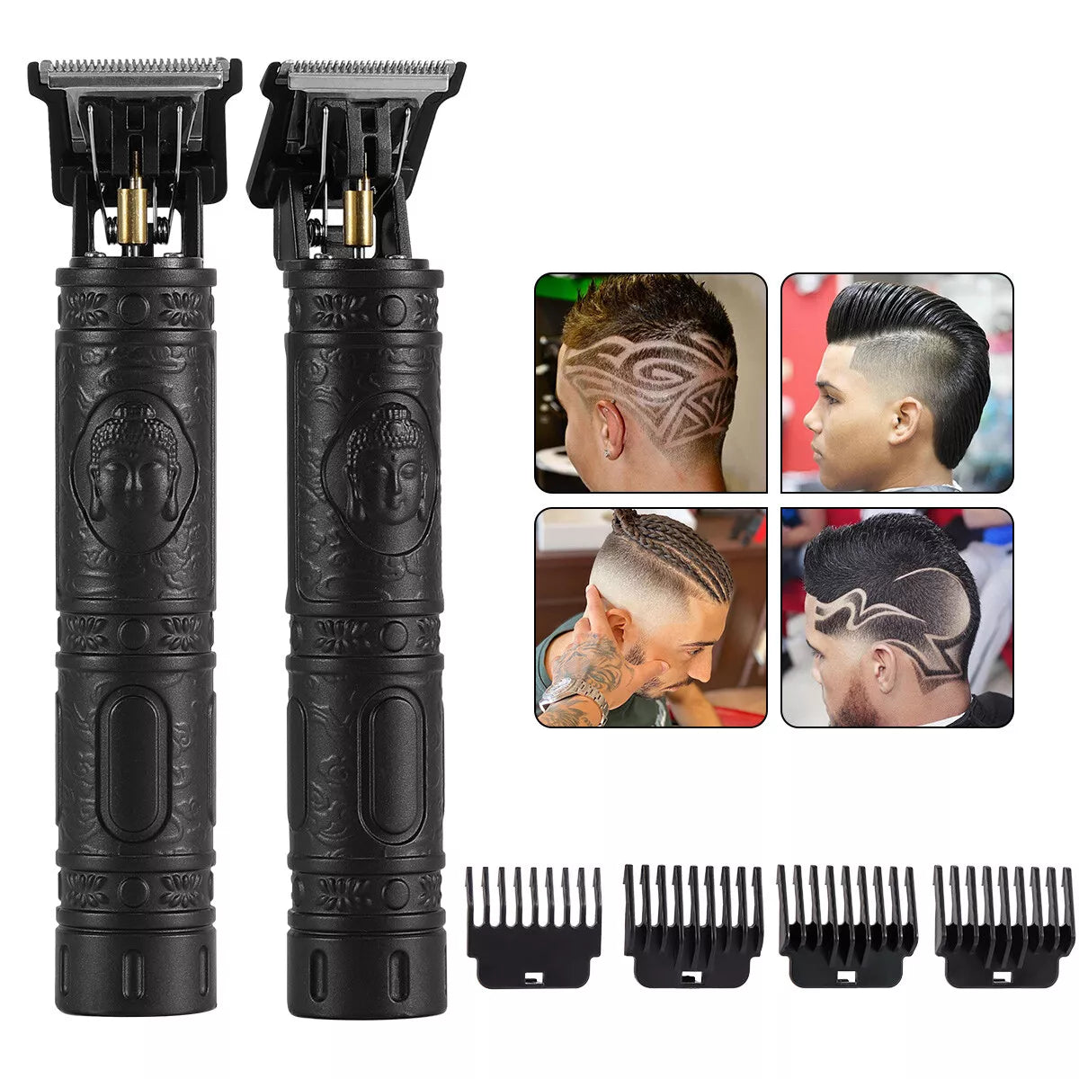 Pro Zero Gapped Cordless T-Outliner Hair Clipper Electric Trimmer Kit Wireless Men's Grooming - DailySale