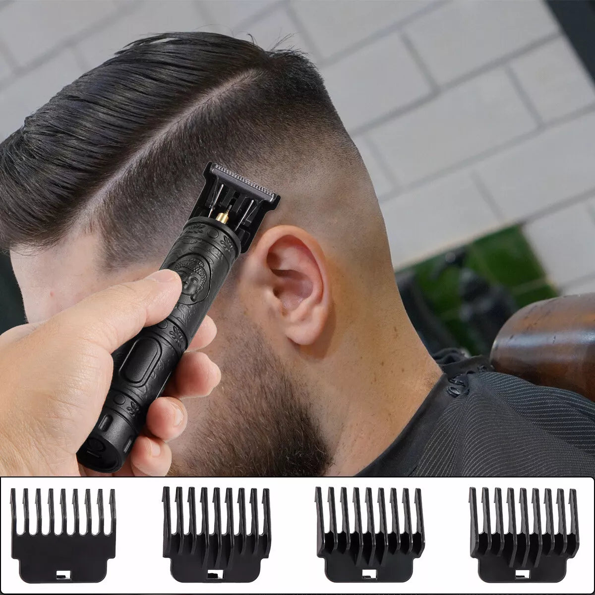 Pro Zero Gapped Cordless T-Outliner Hair Clipper Electric Trimmer Kit Wireless Men's Grooming - DailySale