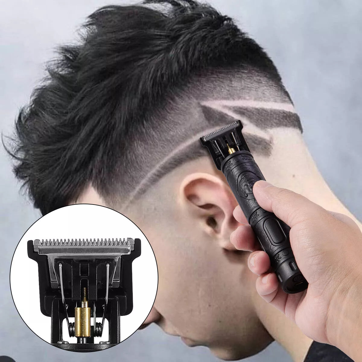 Pro Zero Gapped Cordless T-Outliner Hair Clipper Electric Trimmer Kit Wireless Men's Grooming - DailySale