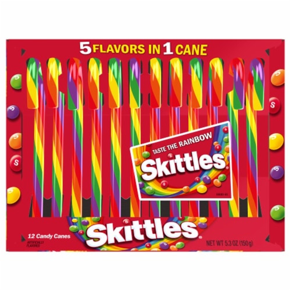 60 Count Skittles Candy Canes