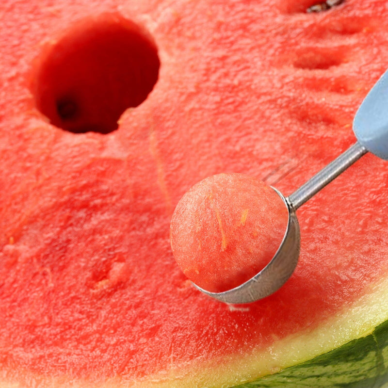 Professional 3 In 1 Stainless Steel Watermelon Melon Baller Scoop Seed Remover Fruit Carving Tool Set Kitchen Tools & Gadgets - DailySale
