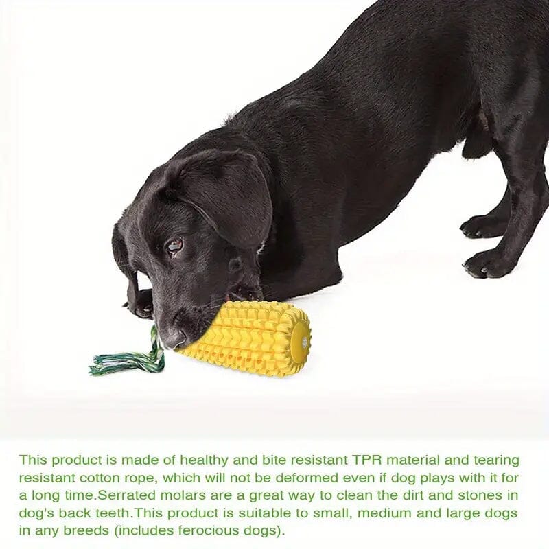 Puppy Dog Teeth Chew Squeaky Interactive Corn Toy Pet Supplies - DailySale