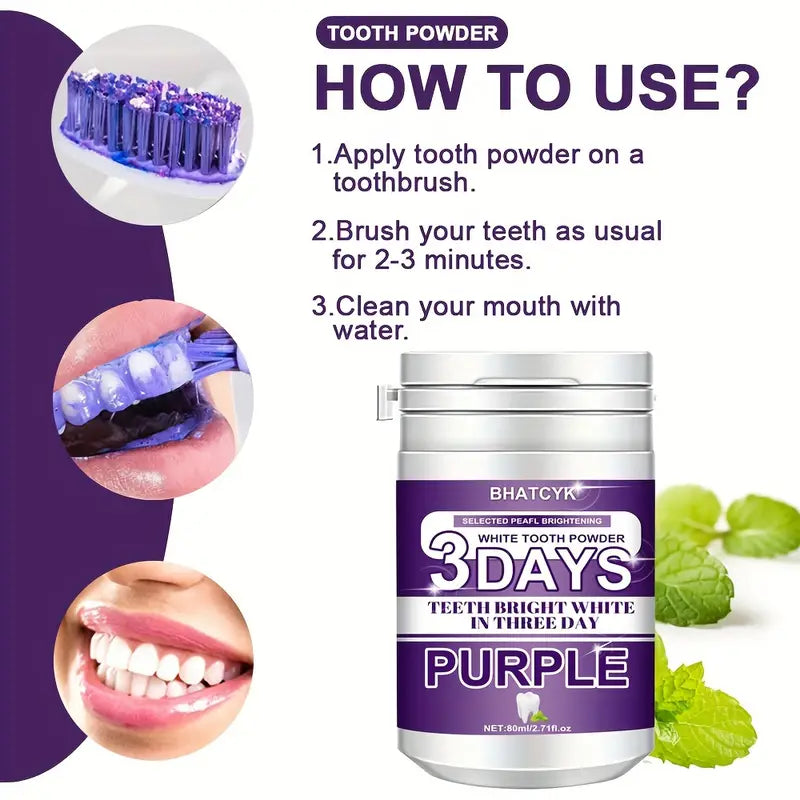 Purple Teeth Cleaning Powder Beauty & Personal Care - DailySale