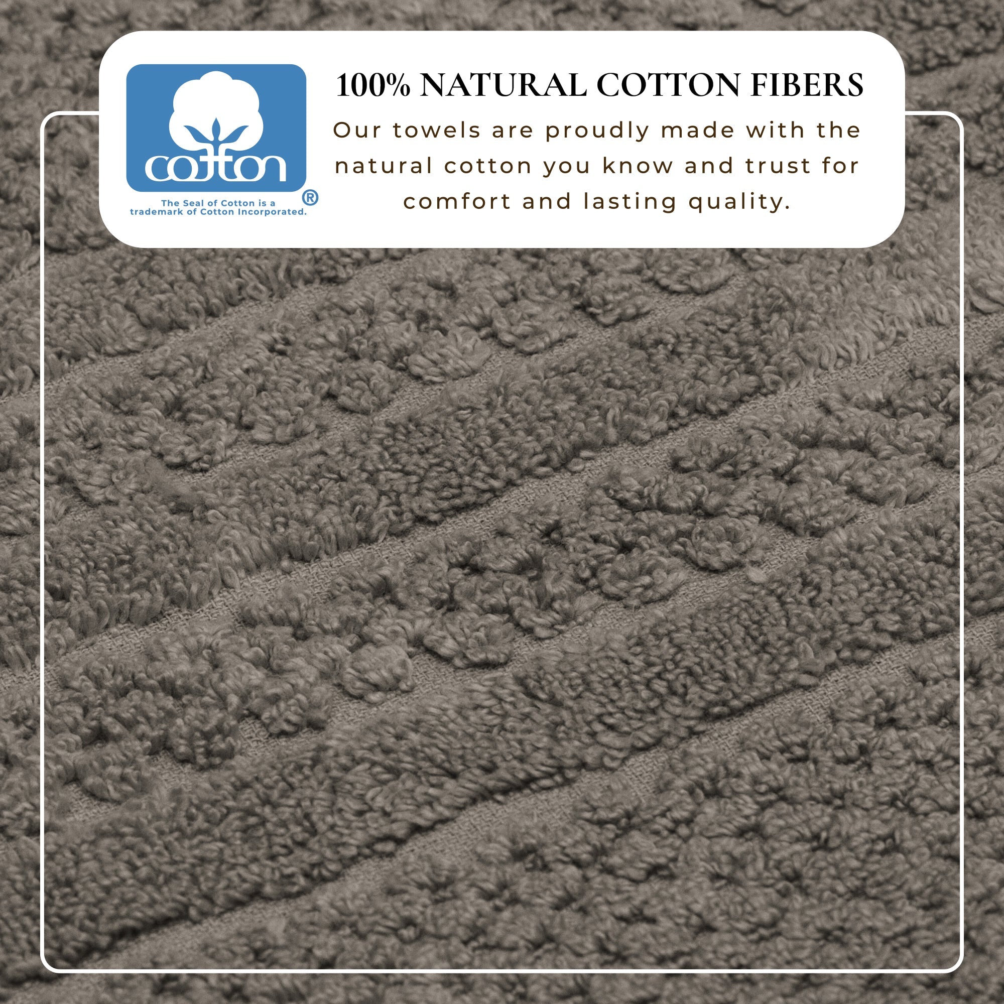 100% Cotton Checkered Jacquard Bath Towel Set - Giuliana Collection