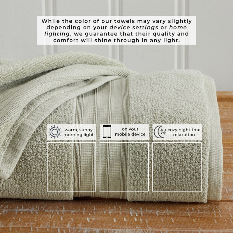 100% Cotton Premium Bath Towel Set - Chiara Collection