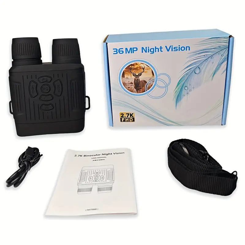 Rechargeable Infrared Night Vision Goggles 10X Digital Zoom with 3'' Screen Sports & Outdoors - DailySale