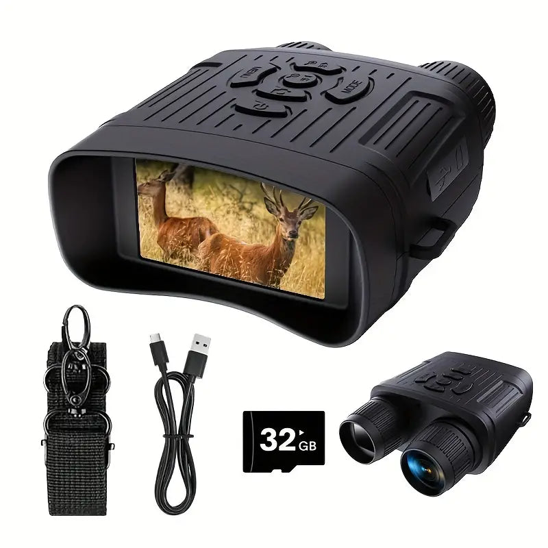 Rechargeable Infrared Night Vision Goggles 10X Digital Zoom with 3'' Screen Sports & Outdoors - DailySale