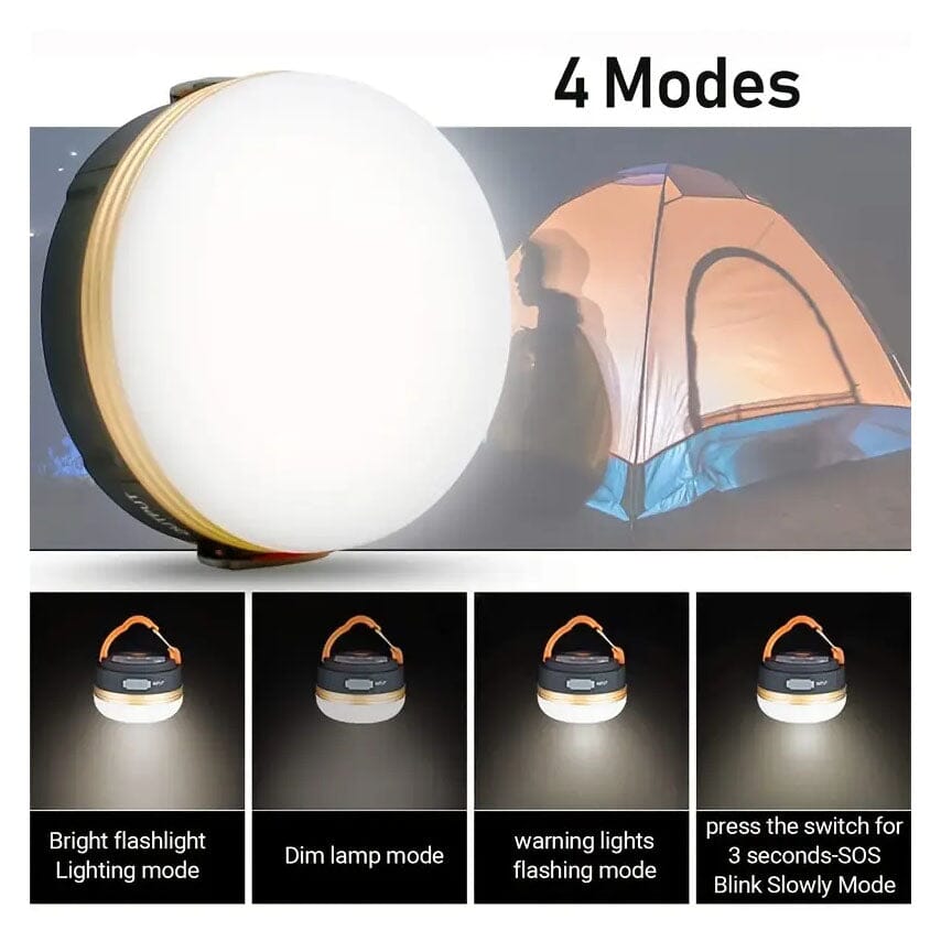 Rechargeable LED Camping Lantern with Magnet Base Sports & Outdoors - DailySale