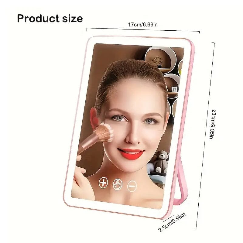 Rechargeable Travel Makeup Mirror with Led Lights Beauty & Personal Care - DailySale