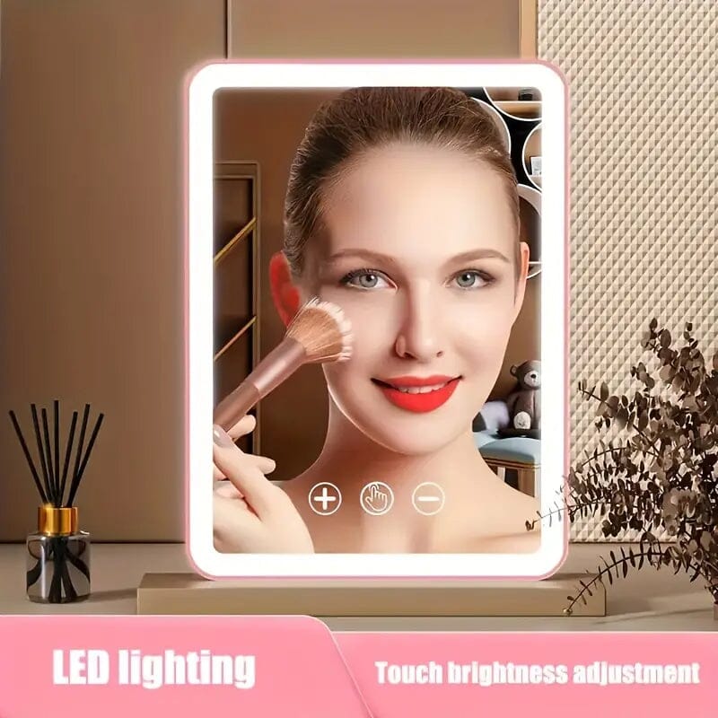 Rechargeable Travel Makeup Mirror with Led Lights Beauty & Personal Care - DailySale