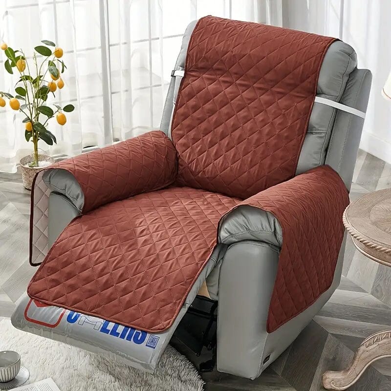 Recliner Sofa Cover Single Chair Non-Slip Slipcover Armchair Furniture Protector Cover Furniture & Decor Brown - DailySale