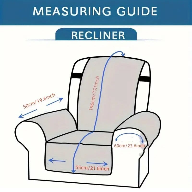 Recliner Sofa Cover Single Chair Non-Slip Slipcover Armchair Furniture Protector Cover Furniture & Decor - DailySale