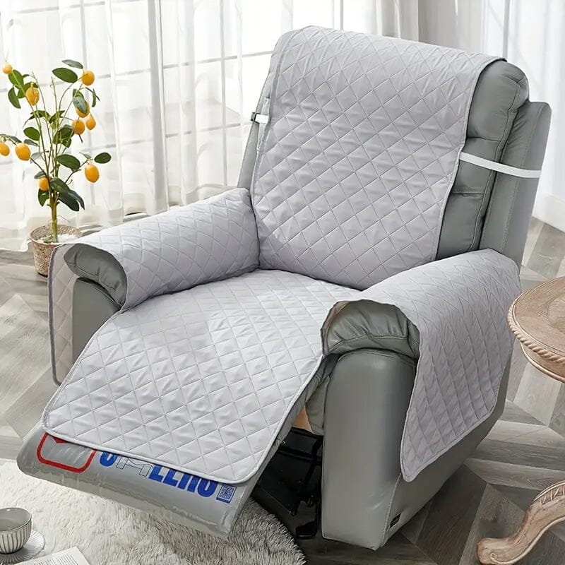 Recliner Sofa Cover Single Chair Non-Slip Slipcover Armchair Furniture Protector Cover Furniture & Decor Gray - DailySale