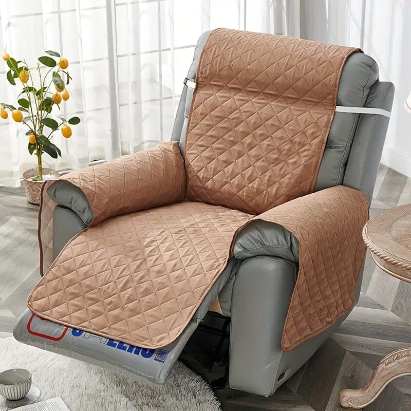 Recliner Sofa Cover Single Chair Non-Slip Slipcover Armchair Furniture Protector Cover Furniture & Decor Khaki - DailySale