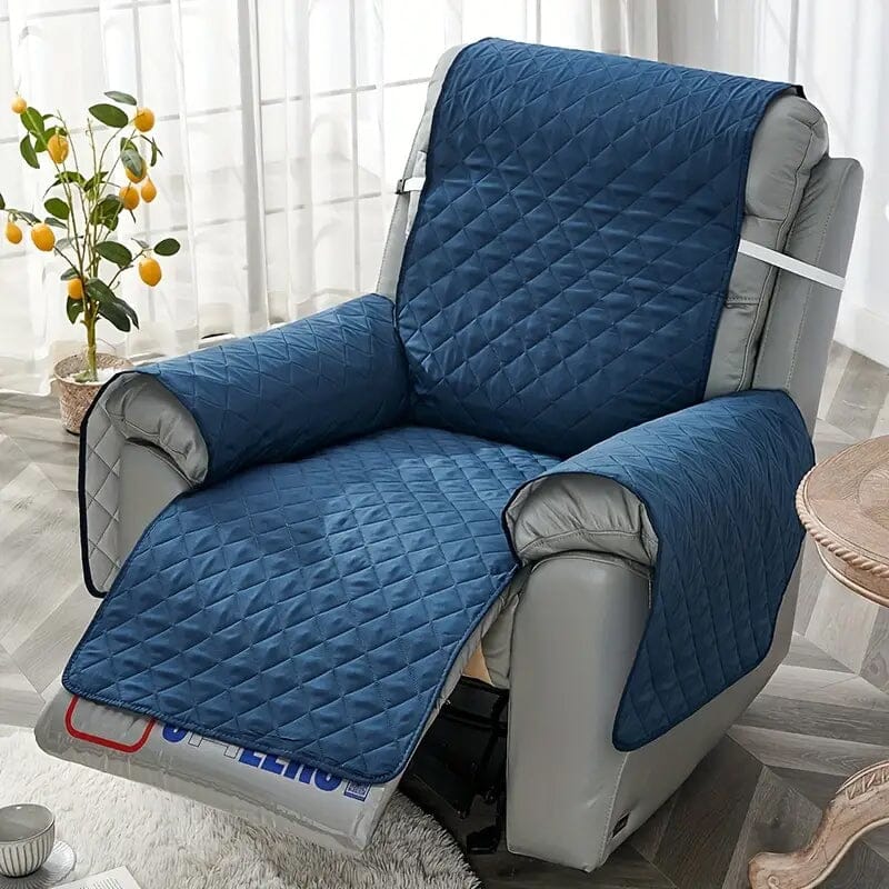 Recliner Sofa Cover Single Chair Non-Slip Slipcover Armchair Furniture Protector Cover Furniture & Decor Navy - DailySale