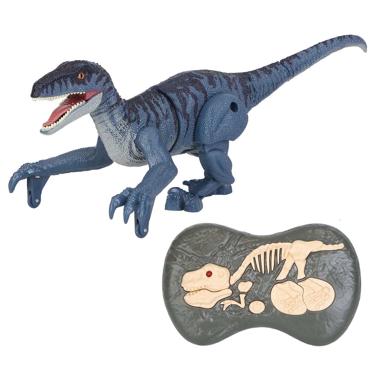 Remote Control Dinosaur with 3D Eye Roaring Sounds for 3-12 Years Old Toys & Games Blue - DailySale