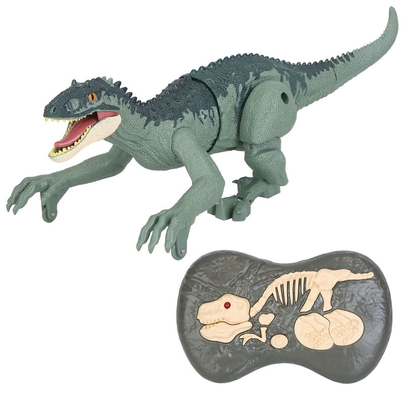 Remote Control Dinosaur with 3D Eye Roaring Sounds for 3-12 Years Old Toys & Games Green - DailySale