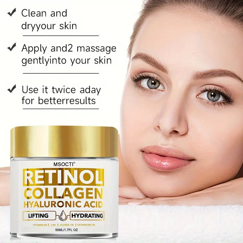 Retinol Collagen Hyaluronic Acid Face Cream Beauty & Personal Care - DailySale