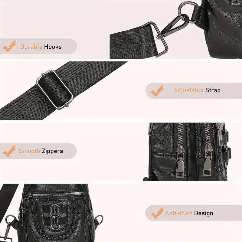 Retro PU Leather Crossbody Bag Bags & Travel - DailySale