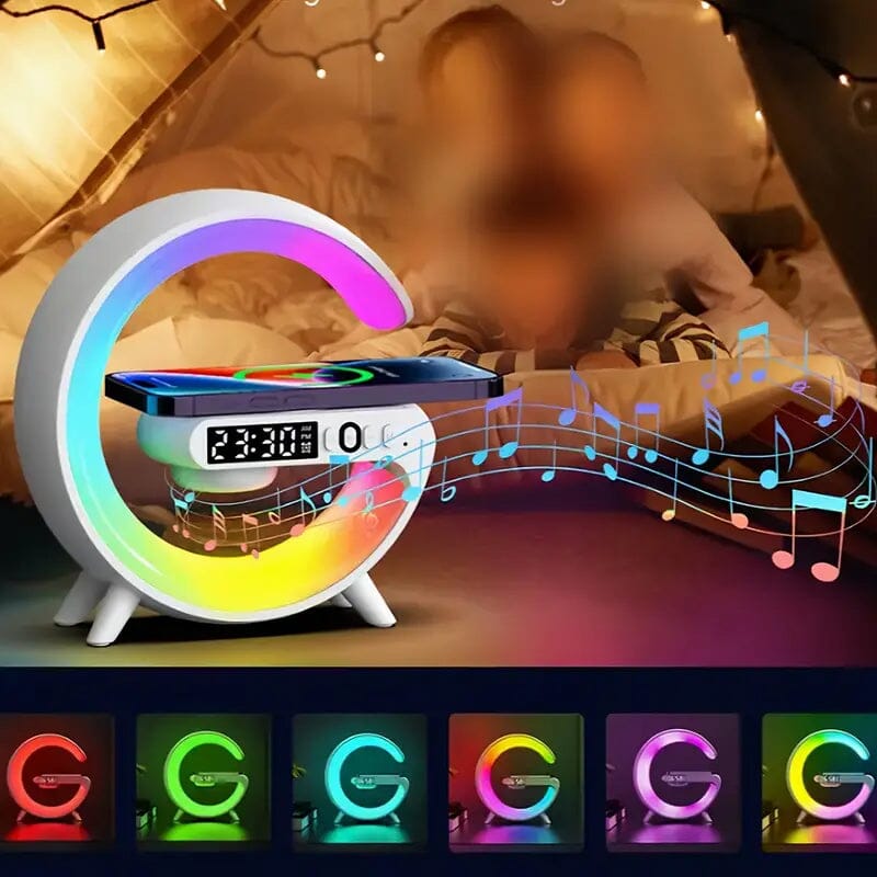 RGB Rhythm Light Wireless Sunrise Alarm Speaker Speakers - DailySale