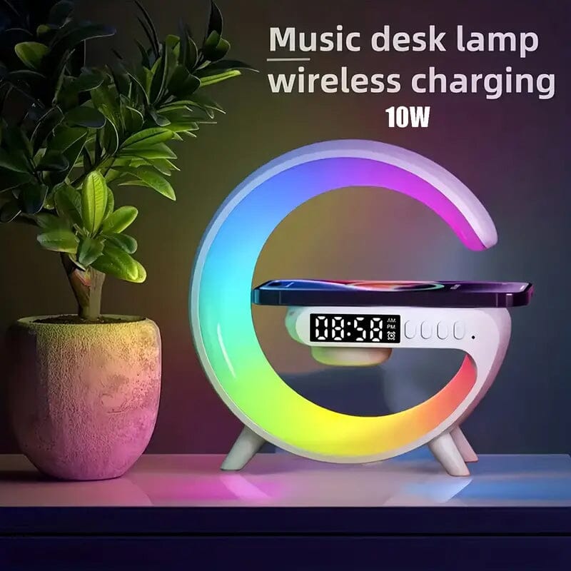 RGB Rhythm Light Wireless Sunrise Alarm Speaker Speakers - DailySale