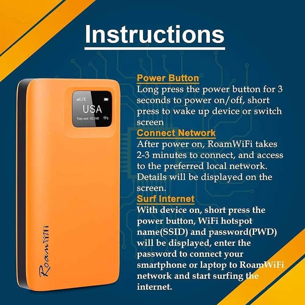 RoamWiFi 4G LTE WiFi Mobile Hotspot Router Mobile Accessories - DailySale