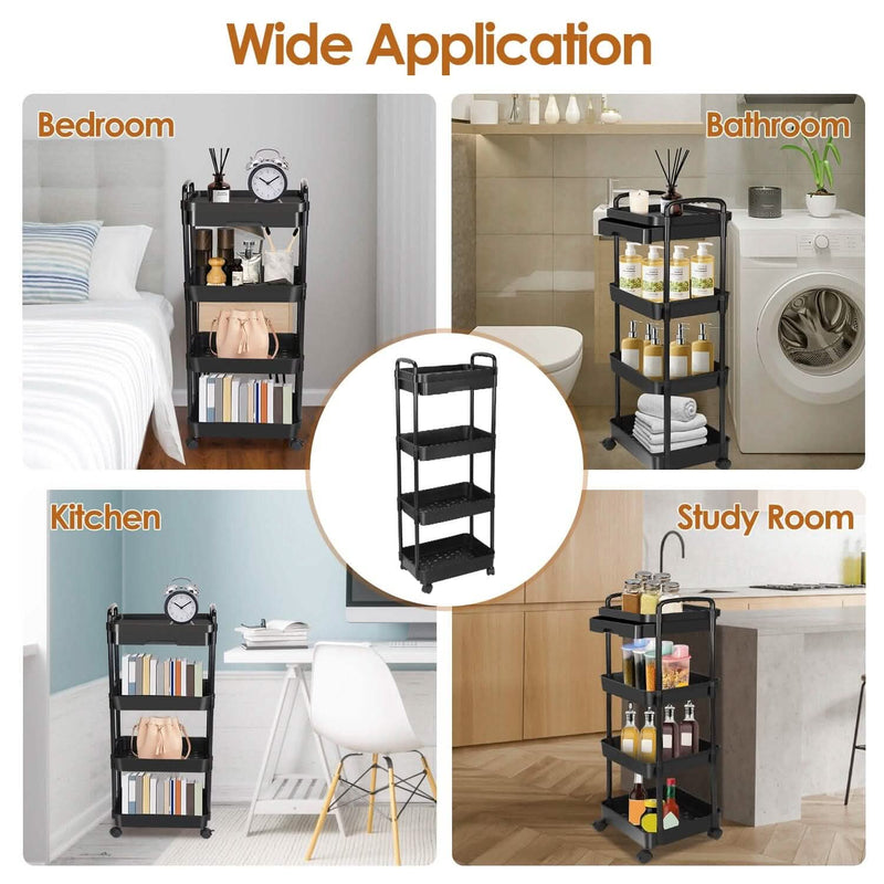 Rolling Utility Cart with Drawer Kitchen Storage - DailySale