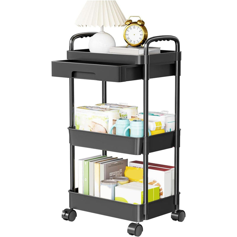 Rolling Utility Cart with Drawer Kitchen Storage - DailySale